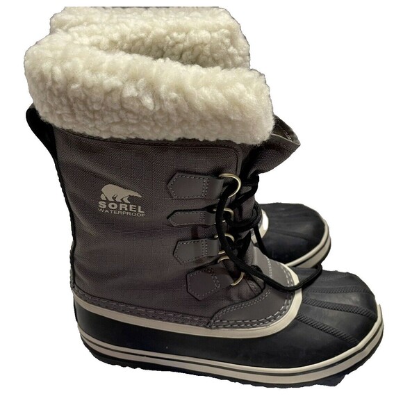 Sorel Shoes - Sorel Caribou Women Gray Waterproof Mid-Calf Winter Boots Sz 7.5 natural rubber
